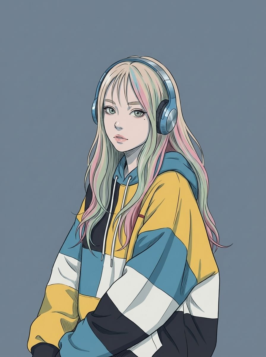 サイバーアニメ風