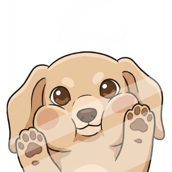ガラスにへばりつくアニメ